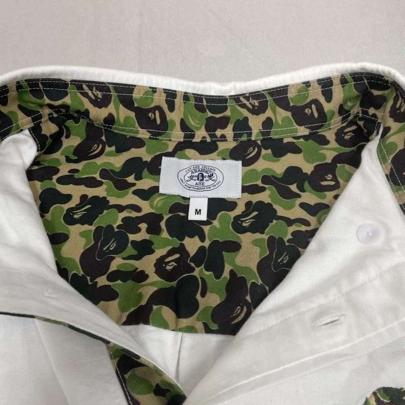 アベイシングエイプ ABCカモ ワンポイント ボタンダウン 長袖 シャツ