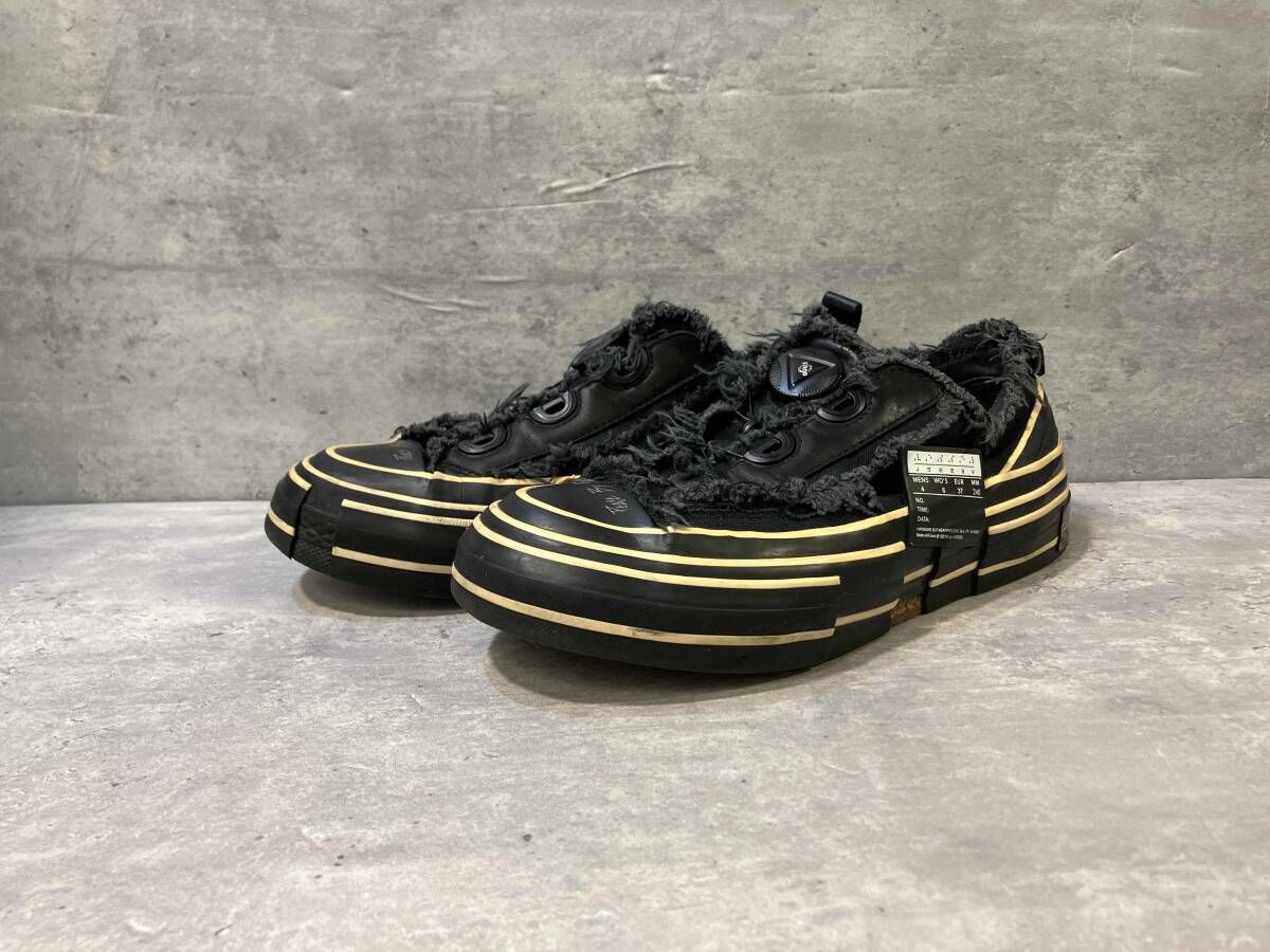 YOHJI YAMAMOTO × VESSEL ローカットBOAスニーカー サイズ24 ブラック