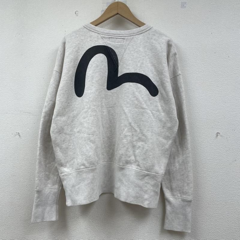 エヴィス YAMANE ステンシル ロゴ バック カモメプリント クールネック