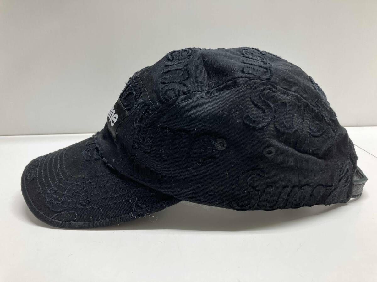 Supreme シュプリーム キャップ 野球帽 laserd twill camp cap | ブラック 黒