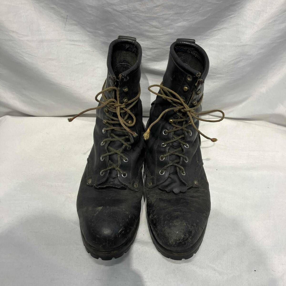 70 s GEORGIA レースアップワークブーツ ブラック ジョージア