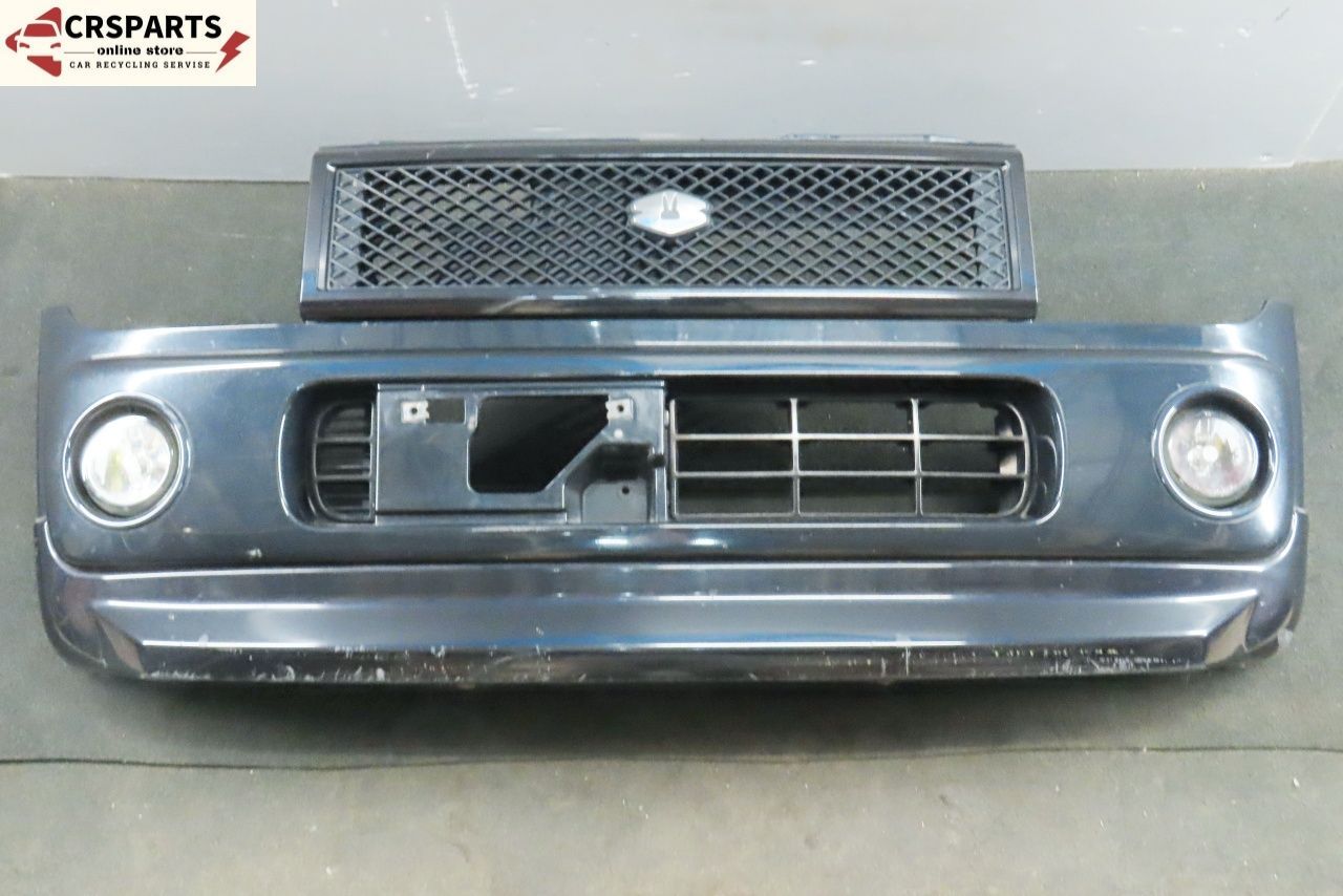 ラパン HE21S 純正 フロント バンパー フォグ付 グリル付 社外スポ付