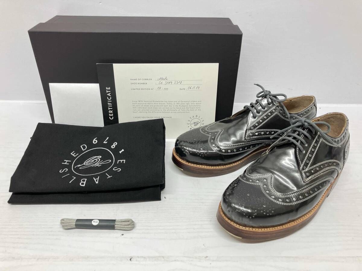 Heinrich Dinkelacker ハインリッヒディンケラッカー SE 3087 2318 ウィングチップ シルバー 140周年記念 silver edition サイズ UK 6 通年