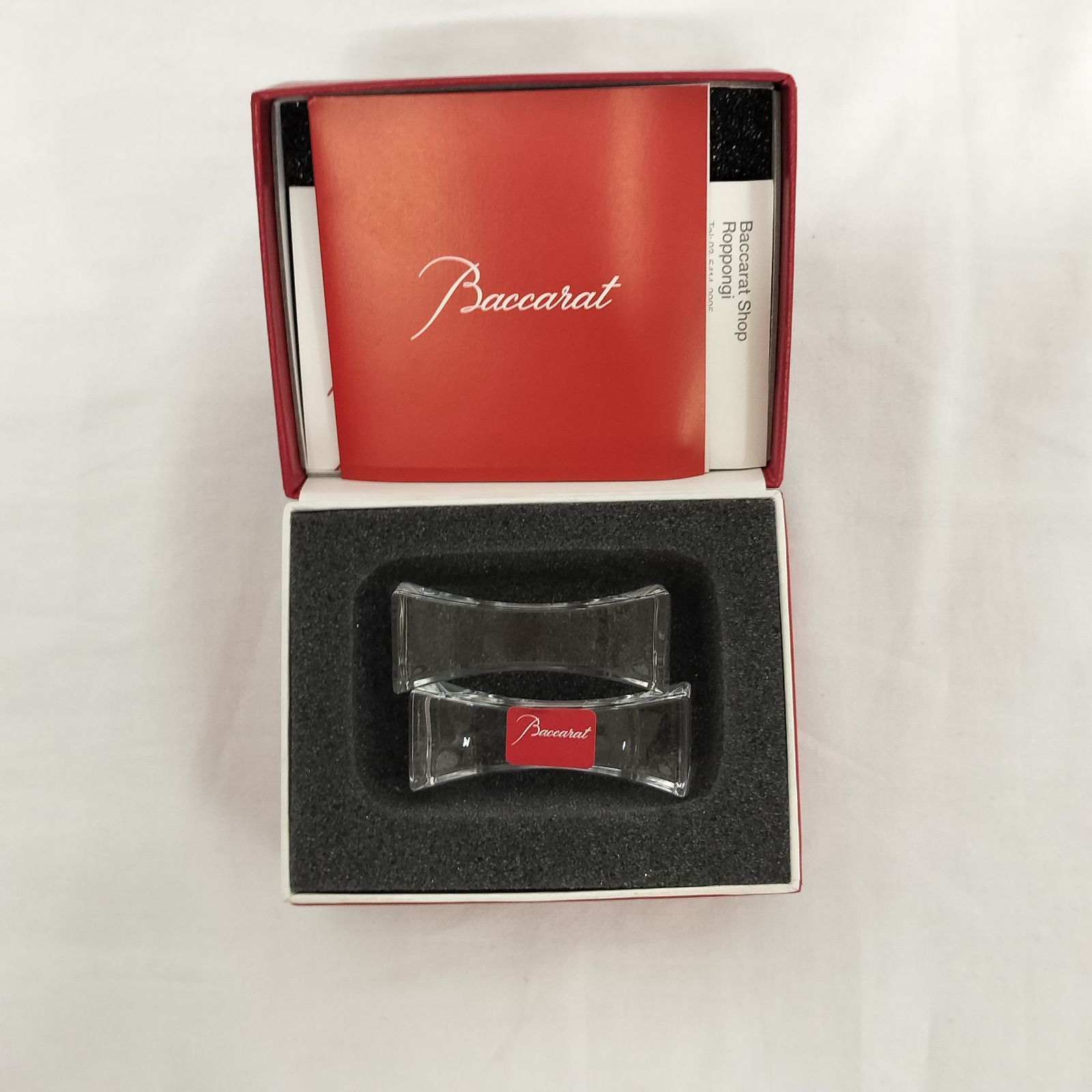 バカラ Baccarat リグレット 箸置き ペア クリスタル はしおき カトラリーレスト