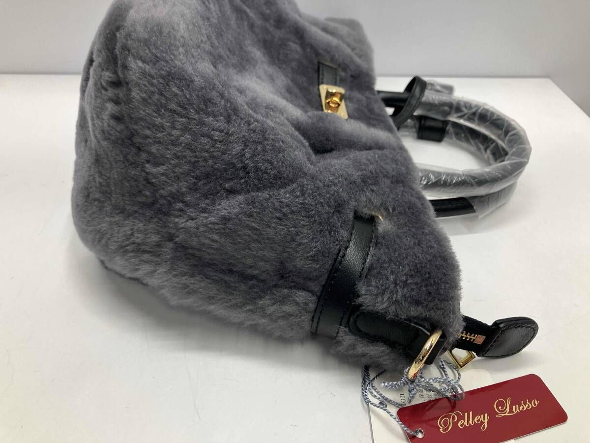 pelley lusso ペレリールッソ 2way ハンドバッグ メリノライトムートン