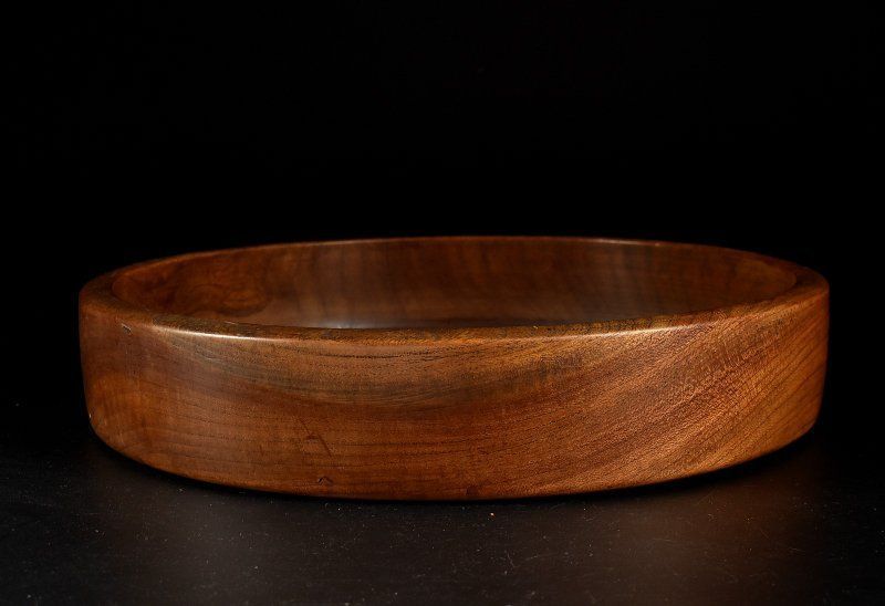 蔵A4162c】鳥取民藝 欅 刳り貫き盆 明治頃 約 33 cm - メルカリ