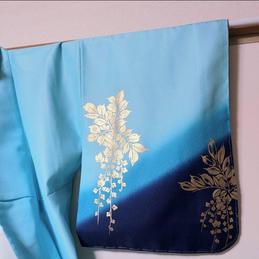 ポリエステル着物専門店in.style◆未使用品◆舞台衣裳◆袷◆広衿◆仕付け糸◆裄65cm◆丈158cm