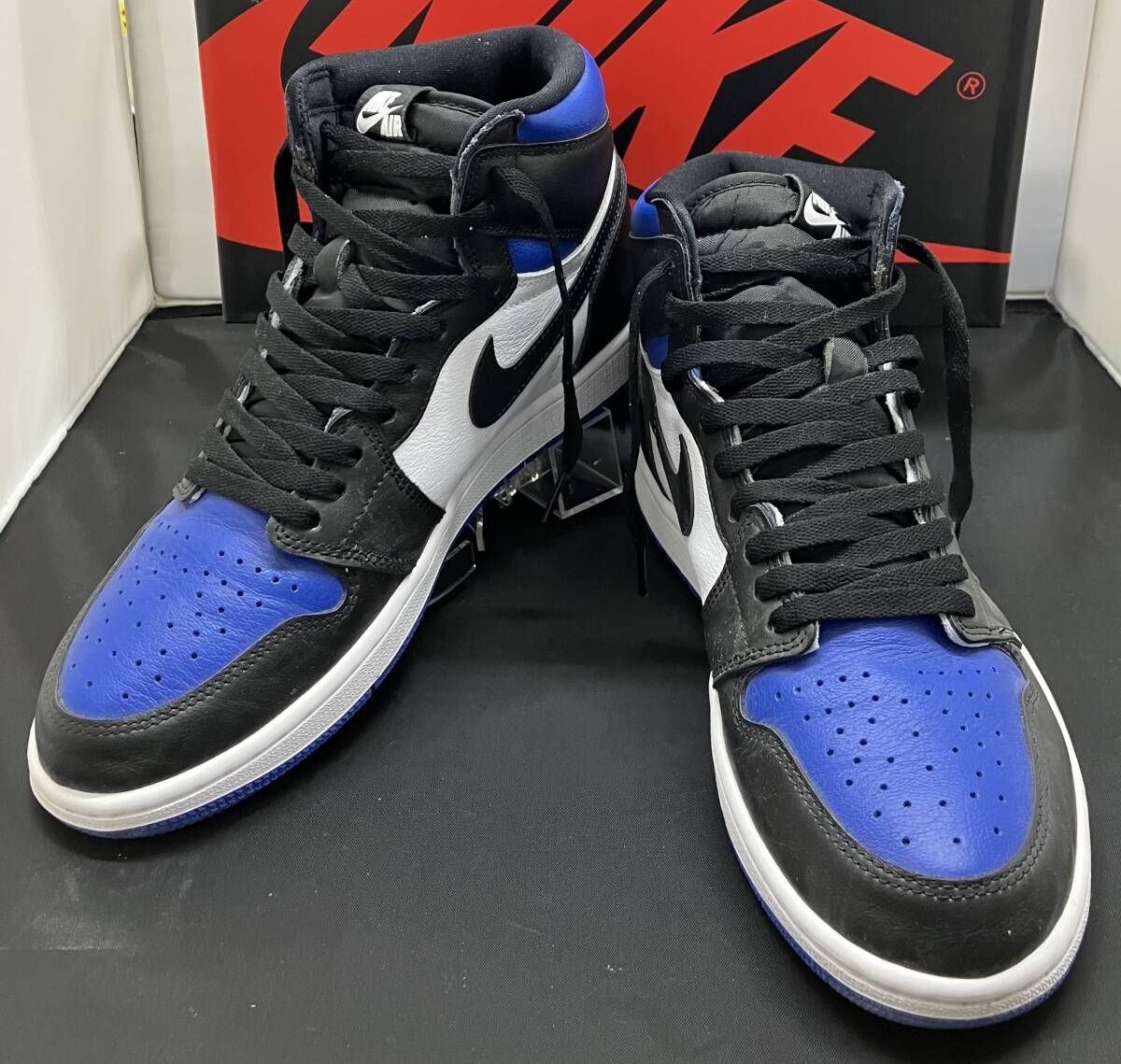 【箱有】 NIKE ブラック NIKE AIR JORDAN 1 RETRO HIGH OG ／555088-041