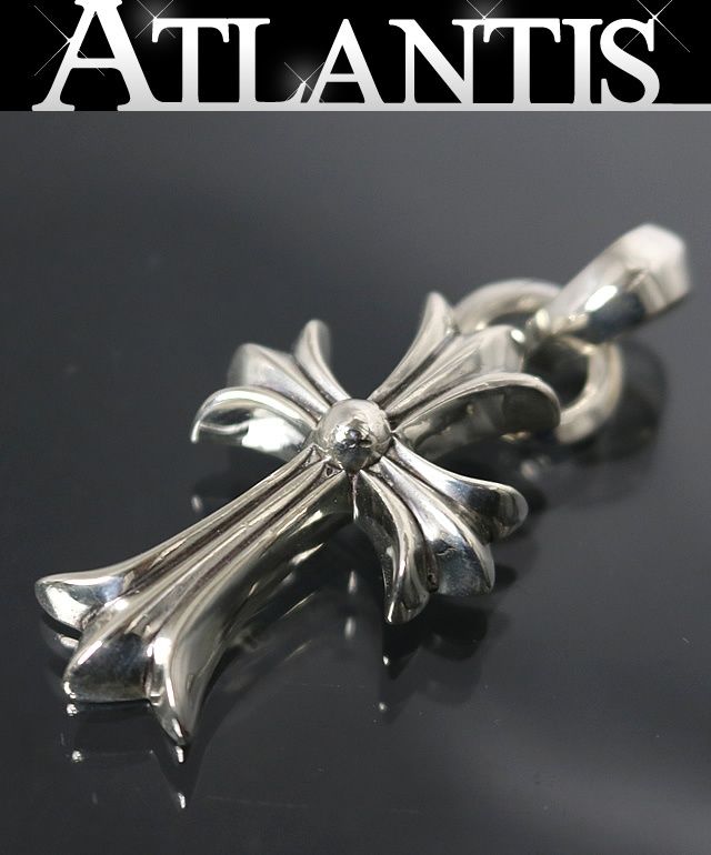 CHクロスペンダント with ベイル シルバー925 CHROME HEARTS 銀座店 クロムハーツ スモールCHクロス ウィズ ベイル