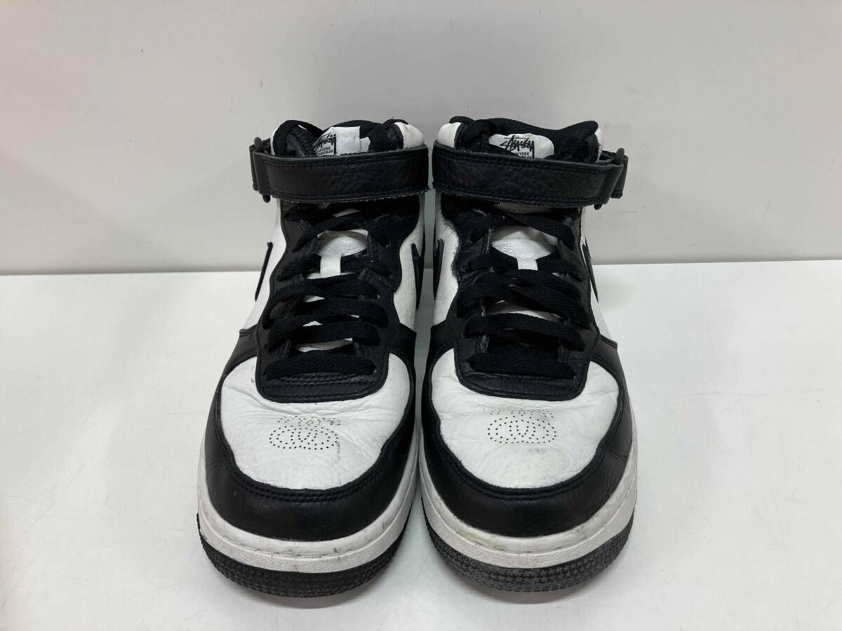 NIKE ナイキ スニーカー ×Stussy AIR FORCE 1 MID DJ 7840-002 24.0 cm 箱 シューレース付き