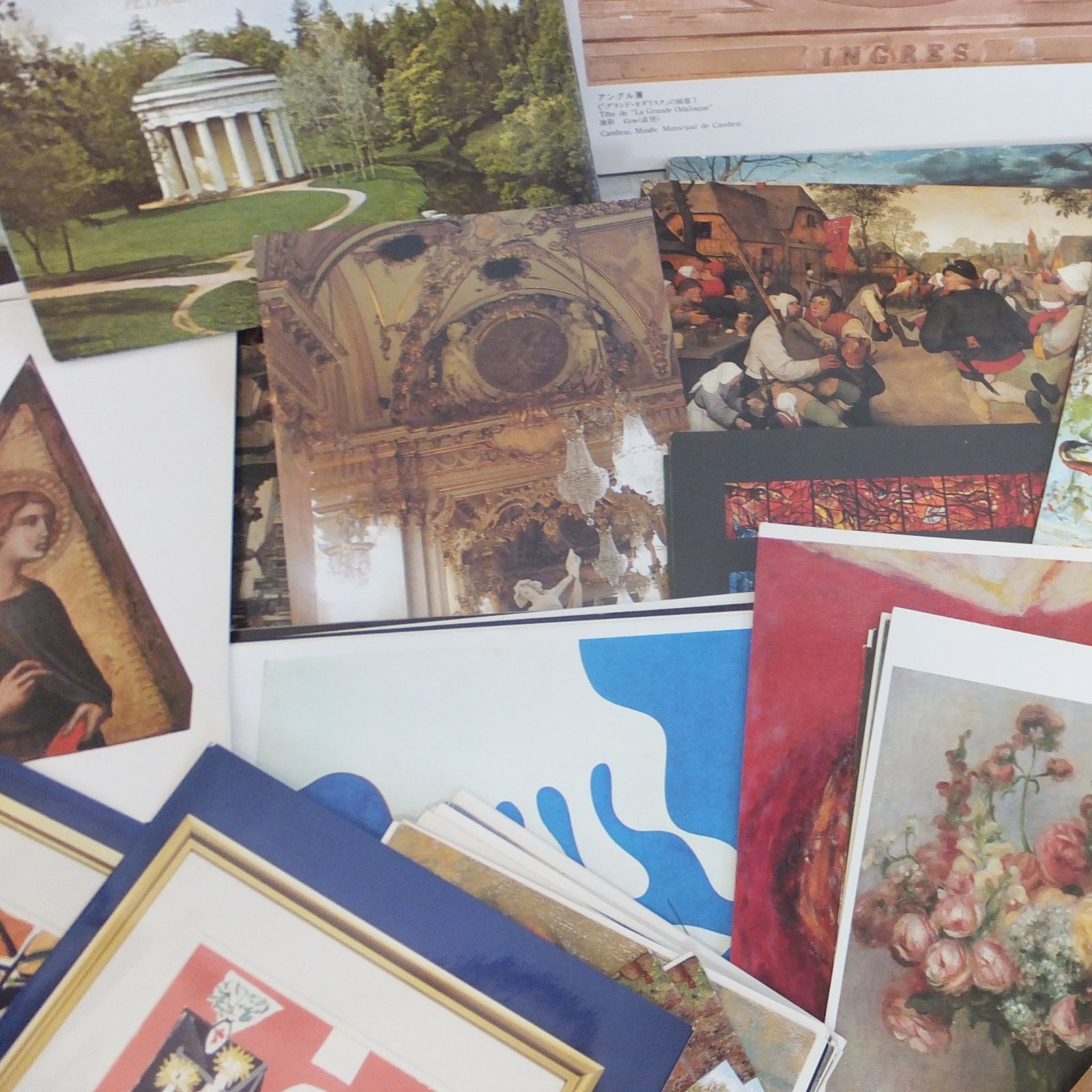 R613【希少】世界のアート作品系 ポストカードなど まとめ売り 250枚位