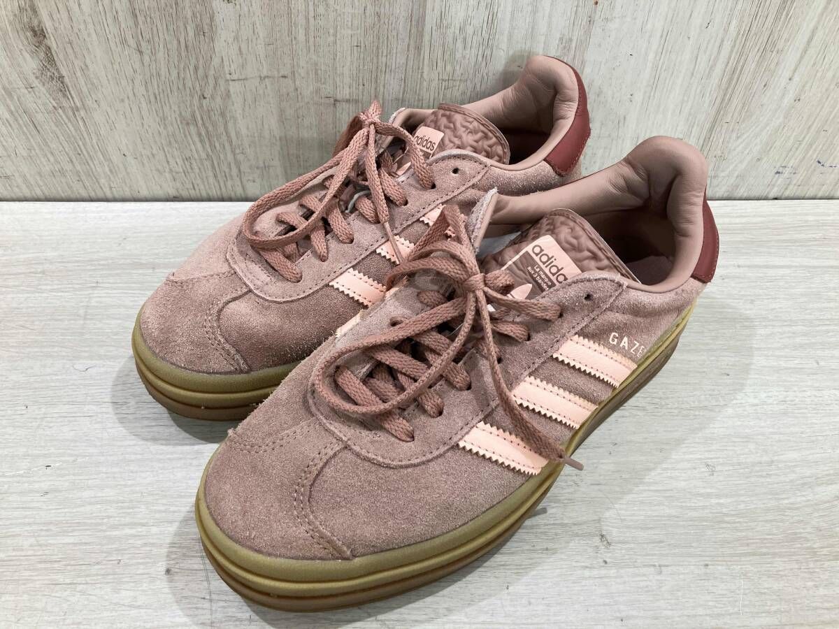 通年 adidas アディダス スニーカー JH 9666 GAZELLE 厚底 スウェード 24 ピンク