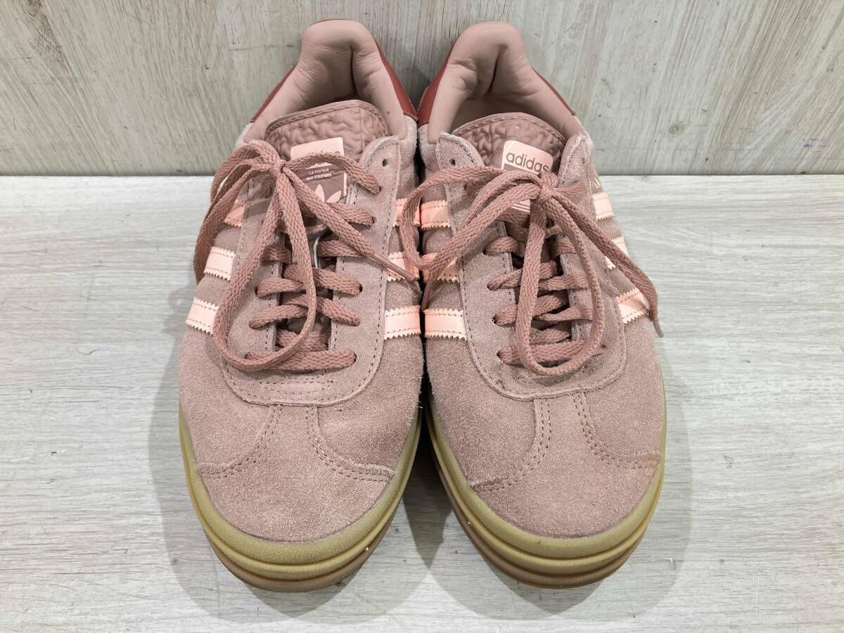 通年 adidas アディダス スニーカー JH 9666 GAZELLE 厚底 スウェード 24 ピンク