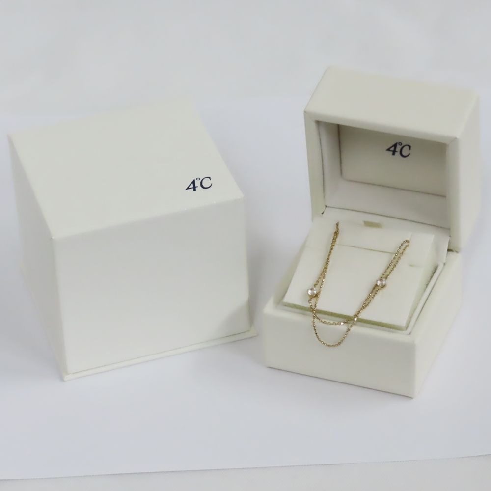 Ts 803591 ヨンドシー K 10 ブレスレット キュービックジルコニア 1.2 g レディース 4℃