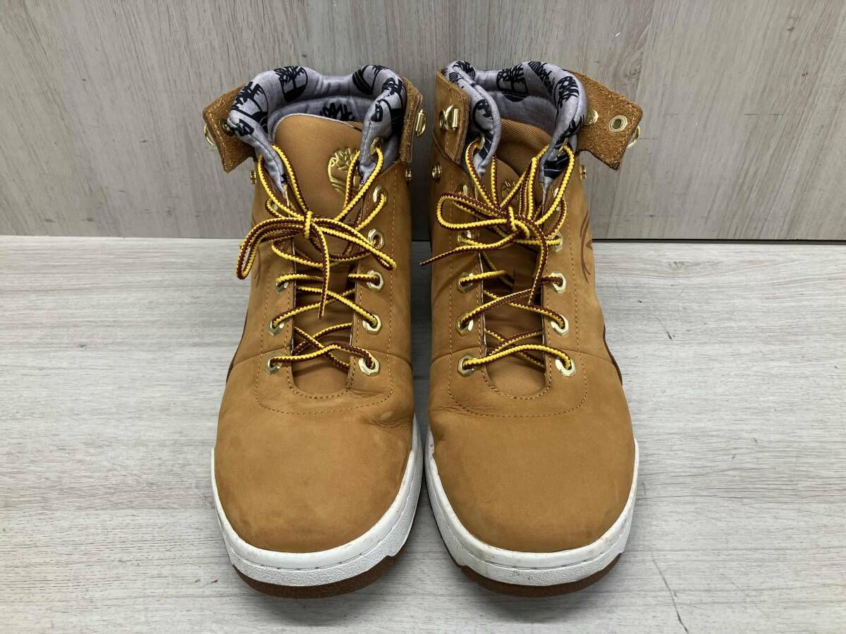 冬 Timberland ティンバーランド ハイカットスニーカー A 1 HUI 本革 天然皮革 26 0 cm ブラウン