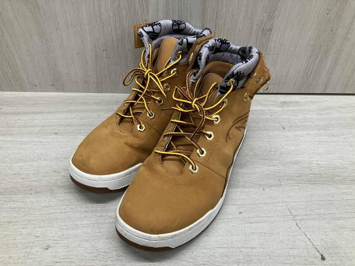 冬 Timberland ティンバーランド ハイカットスニーカー A 1 HUI 本革 天然皮革 26 0 cm ブラウン