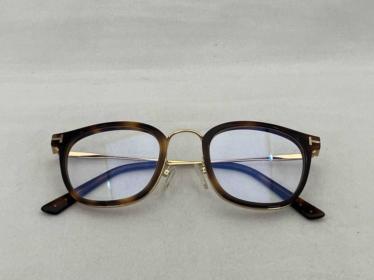 TOMFORD ﾄﾑﾌｫｰﾄﾞ ﾒｶﾞﾈ TF 5568 K 002 セルフレーム フルリム ブラウン ゴールド