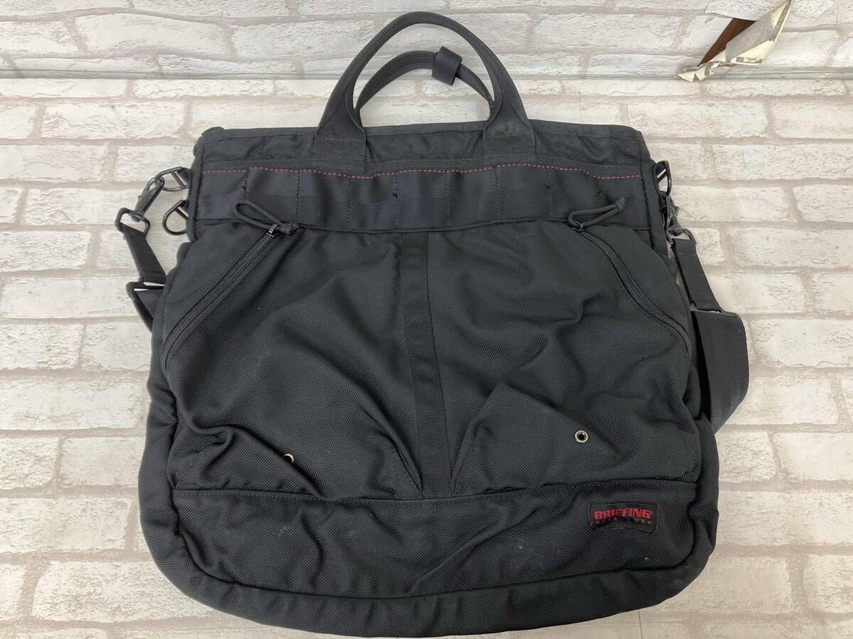 ブリーフィング ヘルメットバッグ トートバッグ ショルダーバッグ 2 way ブラック メンズ
