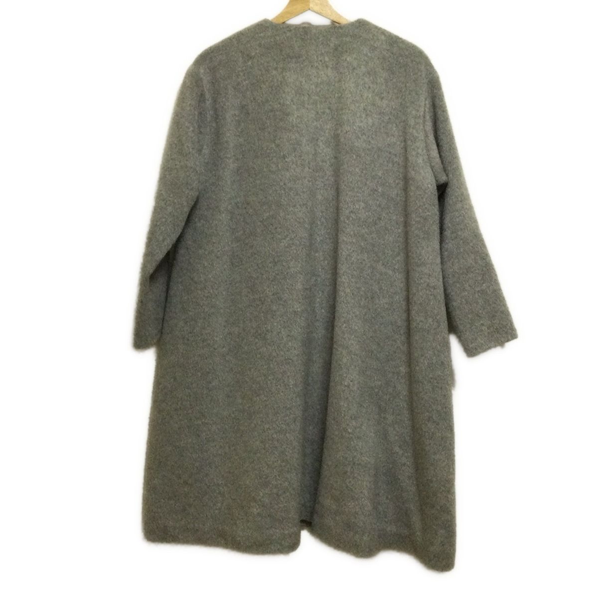 GRACE グレースコンチネンタル コート サイズ34 S レディース - グレー 長袖|ファー|ビジュー|冬