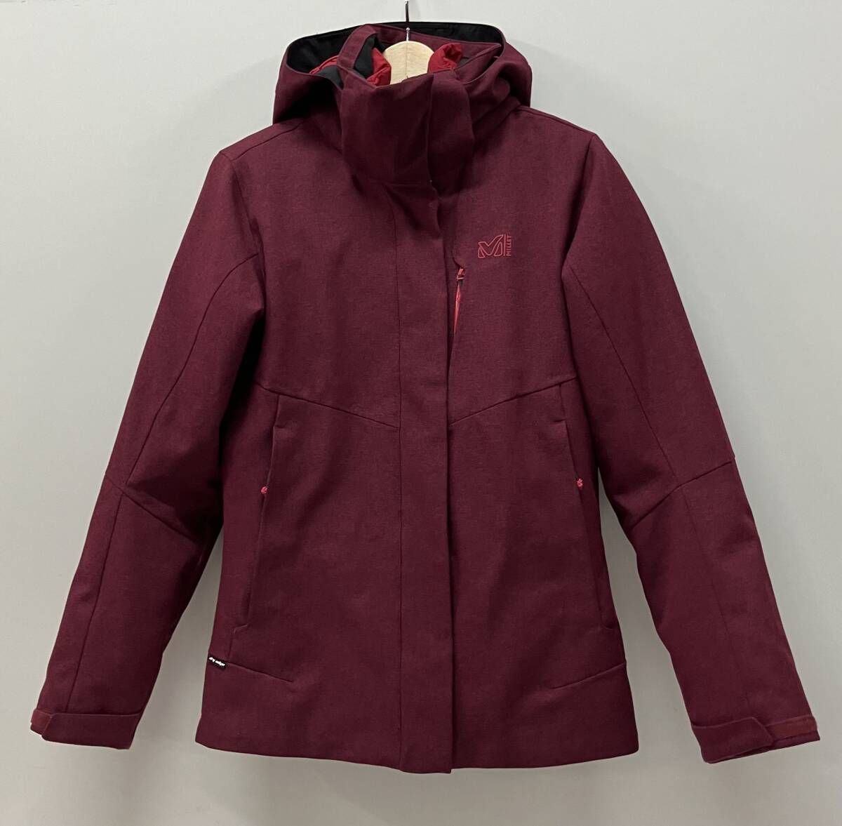 MILLET ミレー MIV 7990 I マウンテンパーカー サイズM レッド ポリエステル ベトナム製 ライナー付き フード取り外し