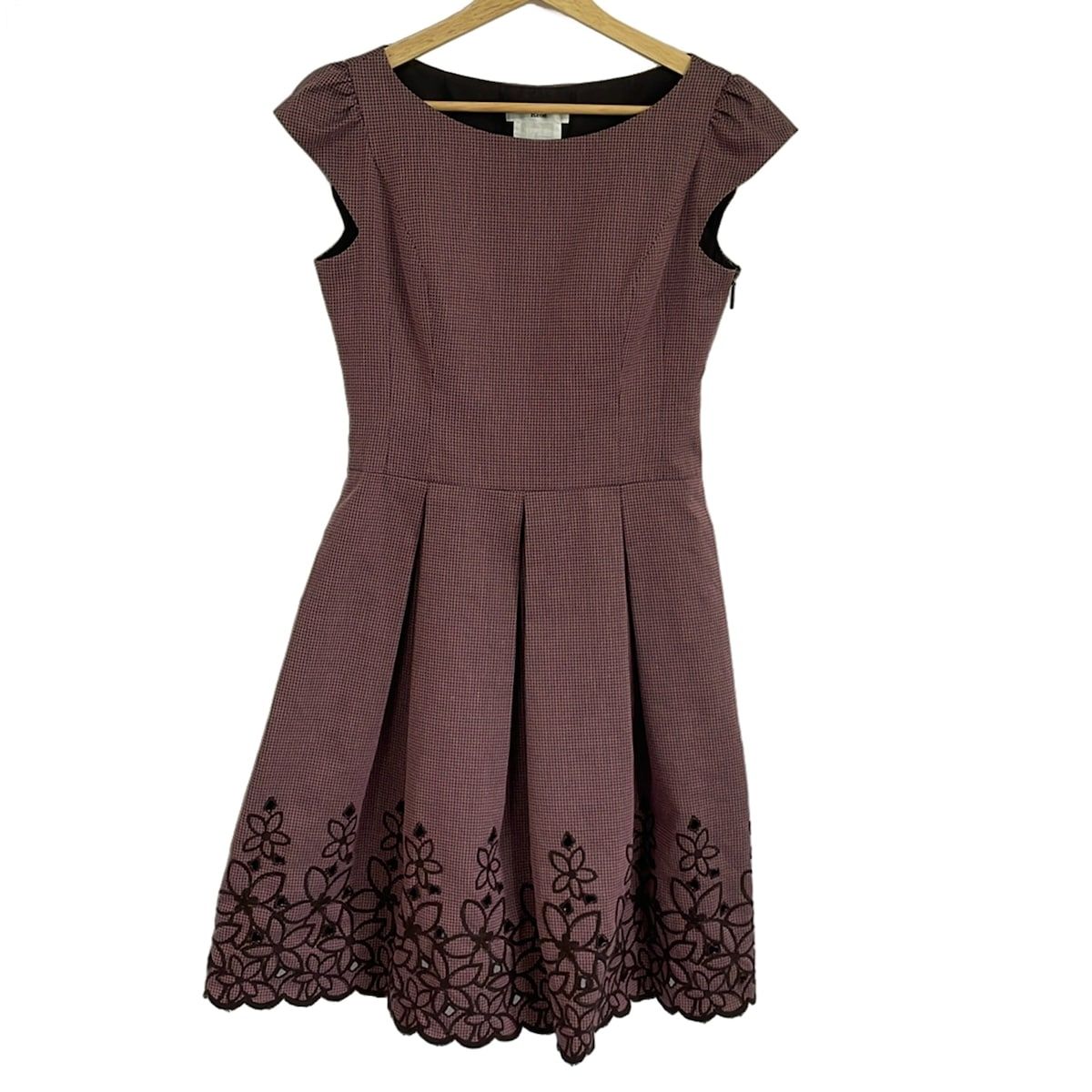 Rene ワンピース36 Rene(ルネ) ワンピース サイズ36 S レディース美品 - ピンク×黒