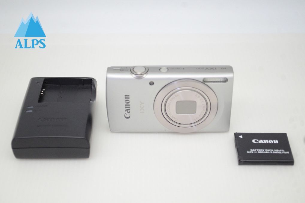 良品 Canon キヤノン IXY 200 コンパクトデジタルカメラ シルバー