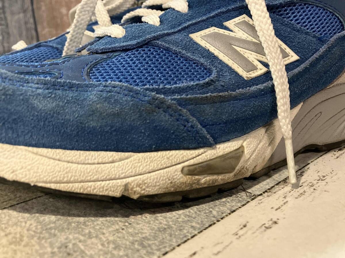 new balance ニューバランス M991BLW スニーカー ブルー USA 8 1/2