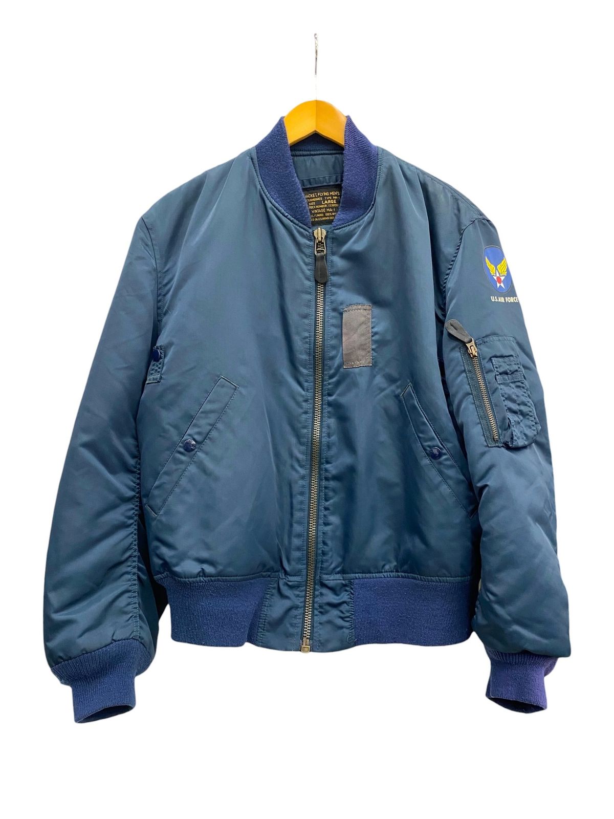 Schott MA-1 フライトジャケット L ネイビー