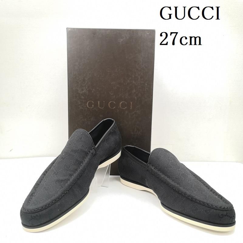 グッチ GG柄 キャンバス ローファー スリッポン 42 メンズ 27 0 cm ISItems 古着