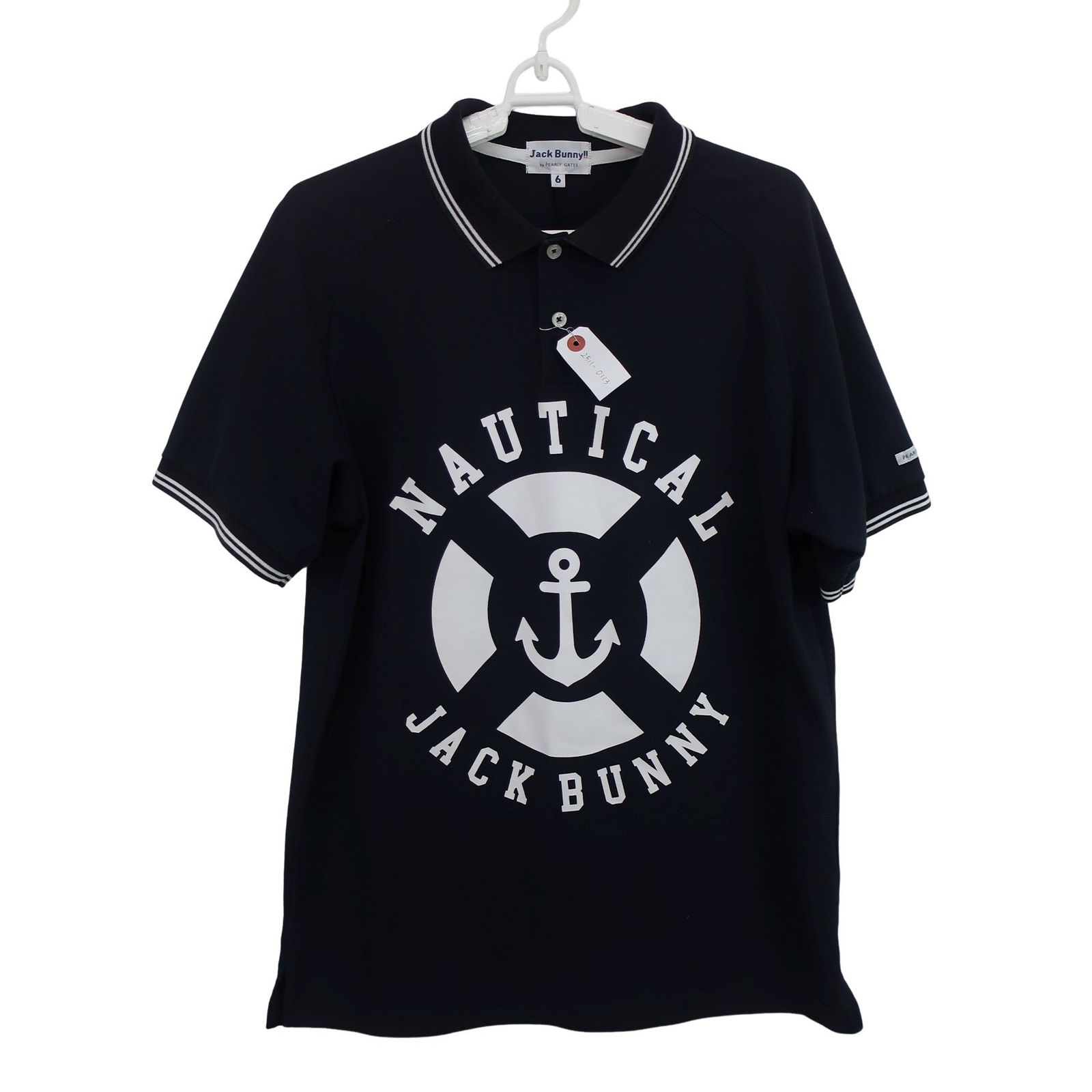 Jack Bunny!! ネイビー ポロシャツ サイズ6 Jack Bunny(ジャックバニー) ポロシャツ ネイビー メンズ 6 262