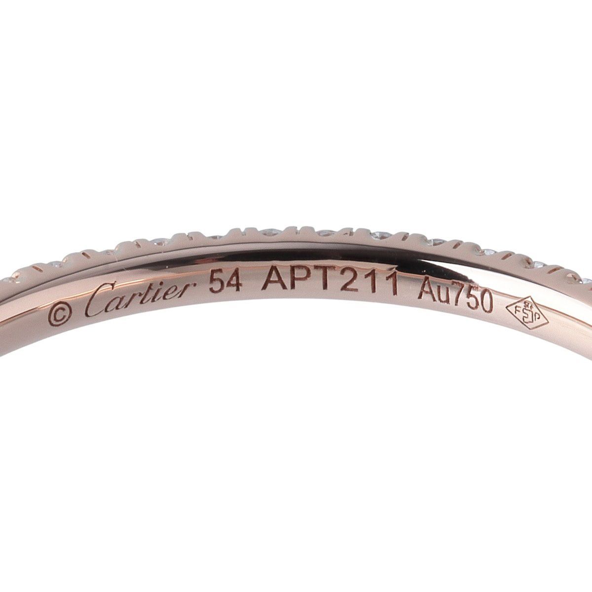 カルティエ エタンセル ダイヤ リング フルエタニティ #54 幅1.5mm