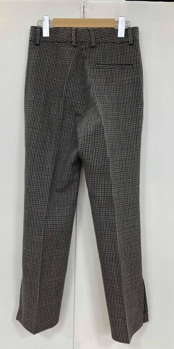 KHAITE パンツ スラックス チェック柄 ブラウン系 18 030 510 0013 3 0