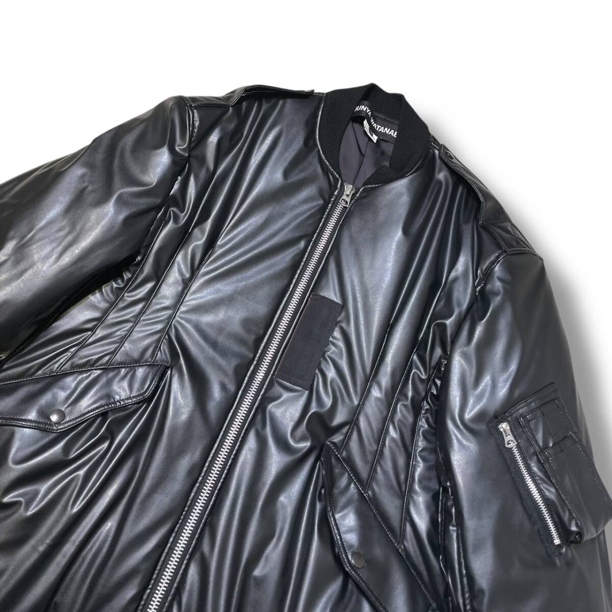 23AW JUNYA WATANABE フェイクレザーオーバーサイズボンバージャケット