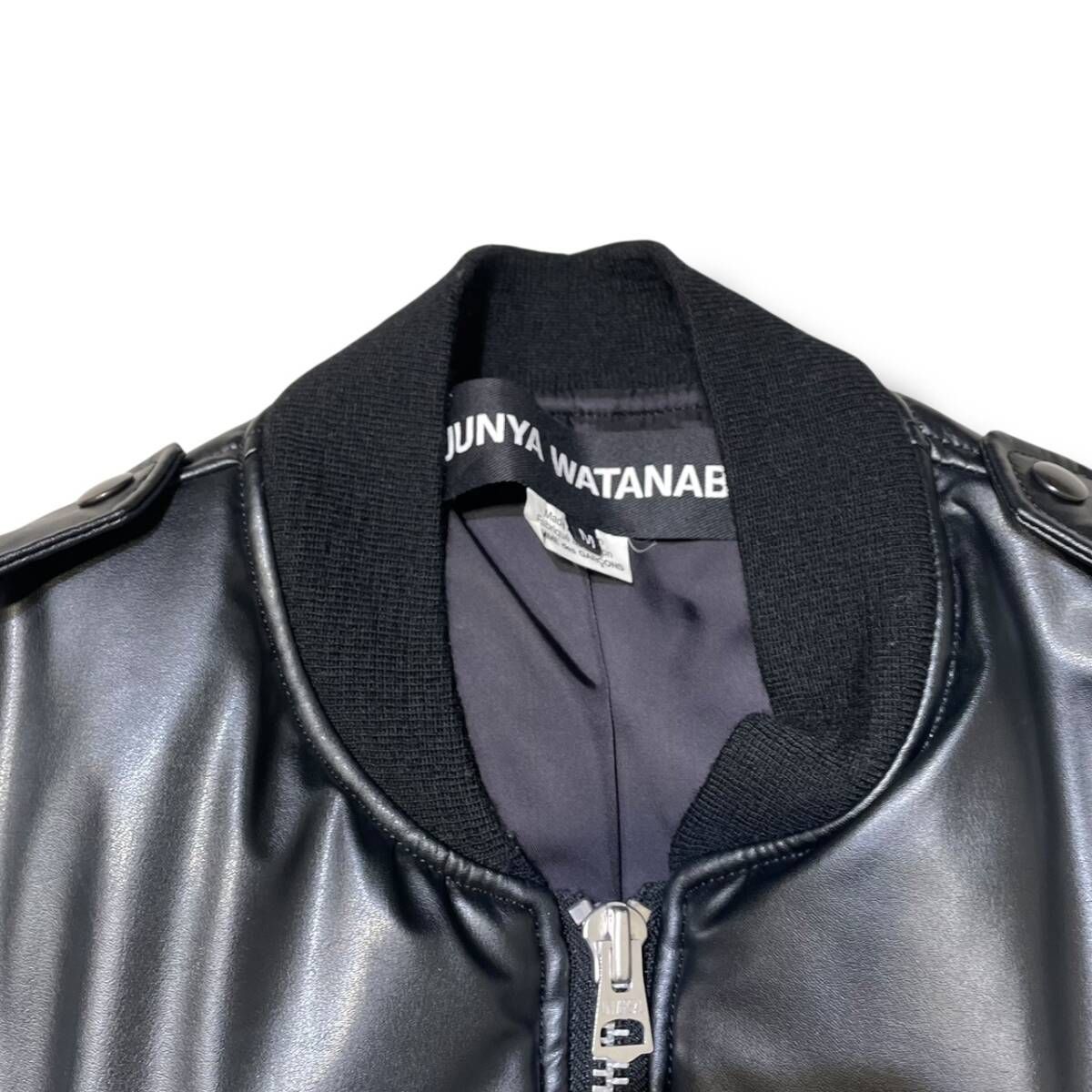 23AW JUNYA WATANABE フェイクレザーオーバーサイズボンバージャケット