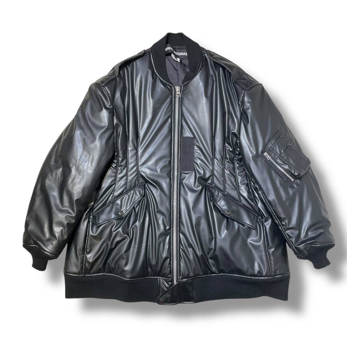 23AW JUNYA WATANABE フェイクレザーオーバーサイズボンバージャケット