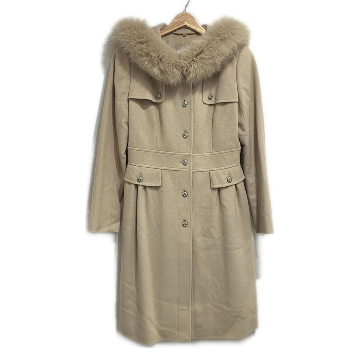 Rene(ルネ) コート サイズ36 S レディース - ベージュ 長袖/フード着脱