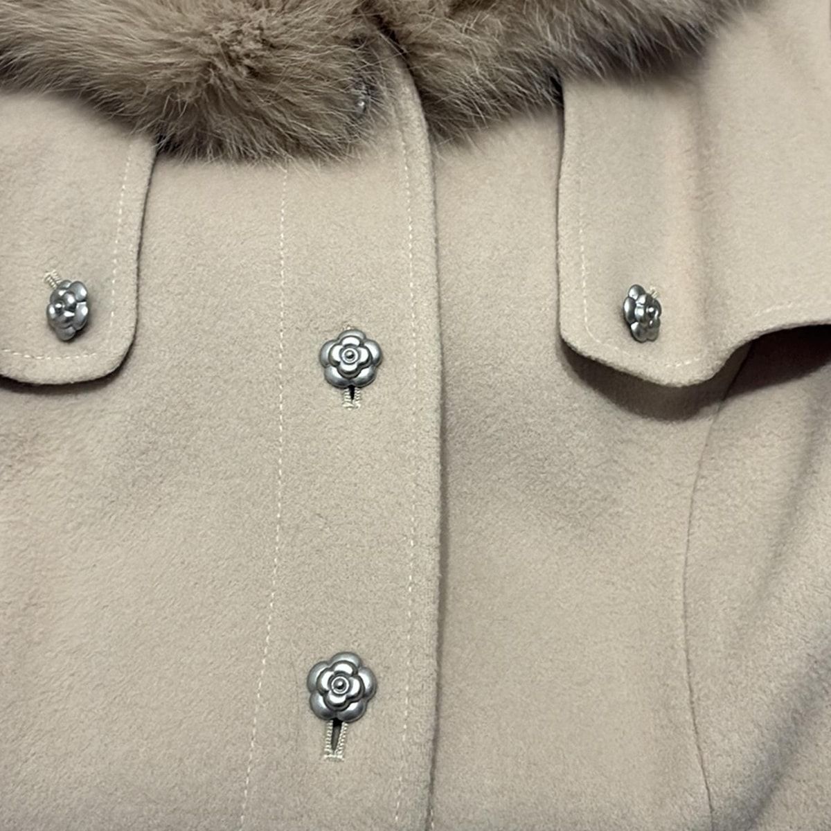 Rene(ルネ) コート サイズ36 S レディース - ベージュ 長袖/フード着脱