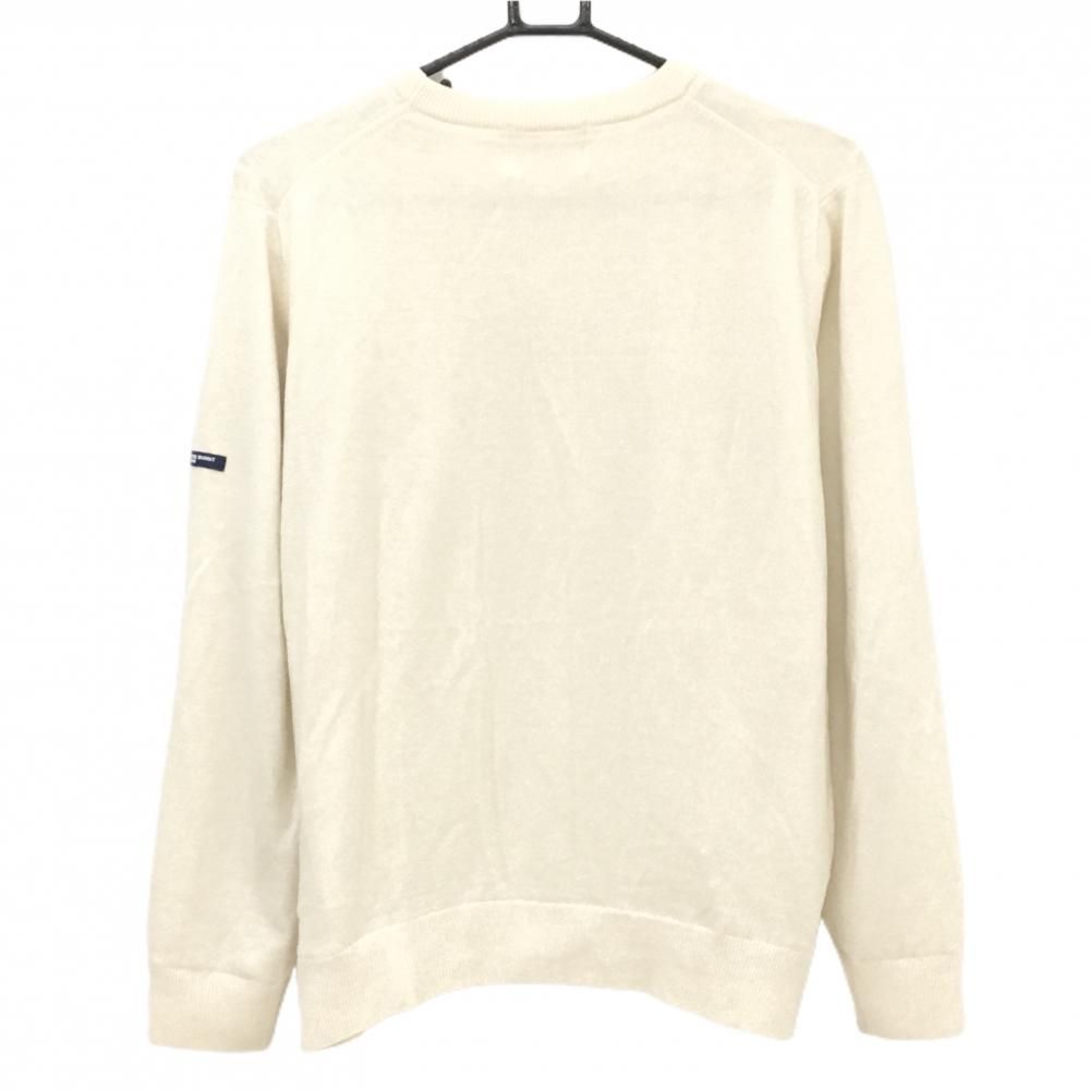 美品】マスターバニー セーター アイボリー 胸元ロゴ カシミヤ混 裏地