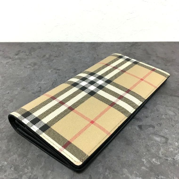 送料込み！ 極美品 BURBERRY 長財布 ノバチェック ベージュ ブラック