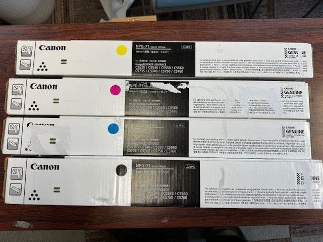 キャノントナー4本セット NPG-71 ブラック シアン マゼンタ イエロー