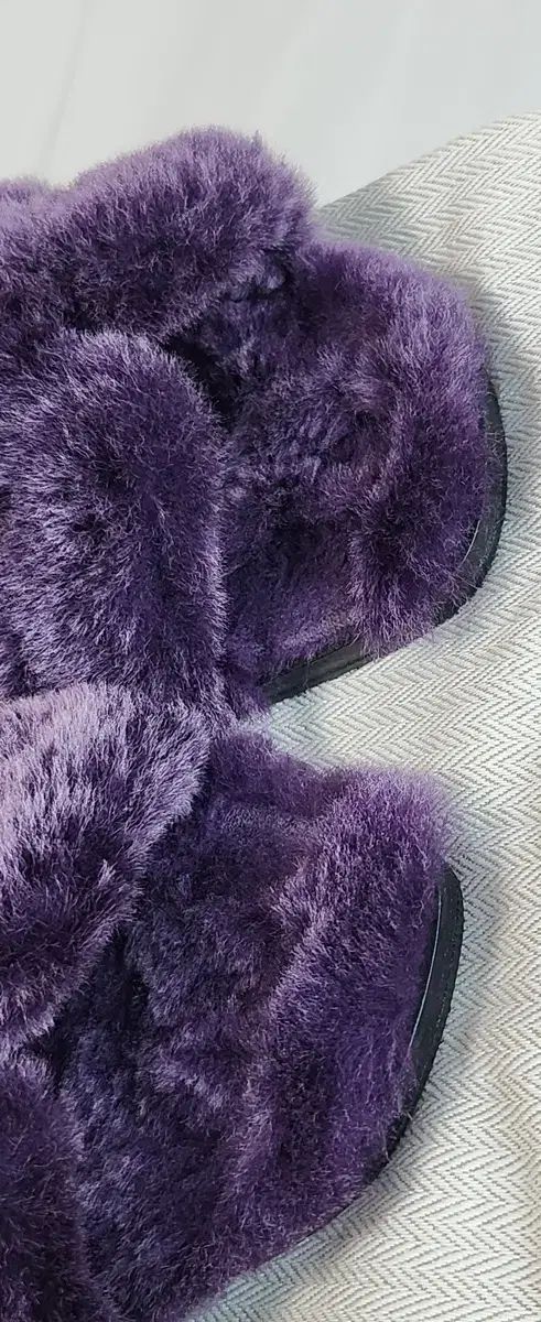 エルメス オラン シアリングファー スリッパ サンダル バイオレット 37 5