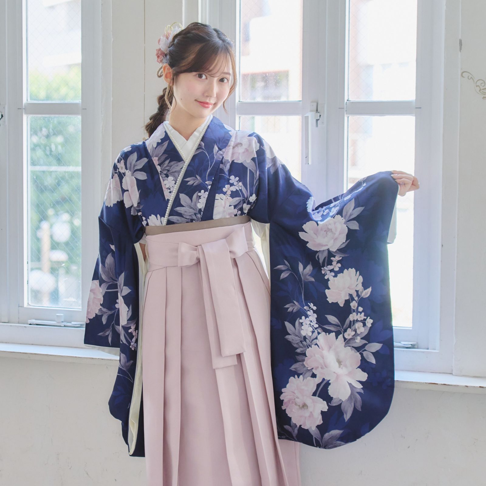 袴4点セット 卒業式 小学生 大学生 はかま 袴セット レディース A 3 LPK