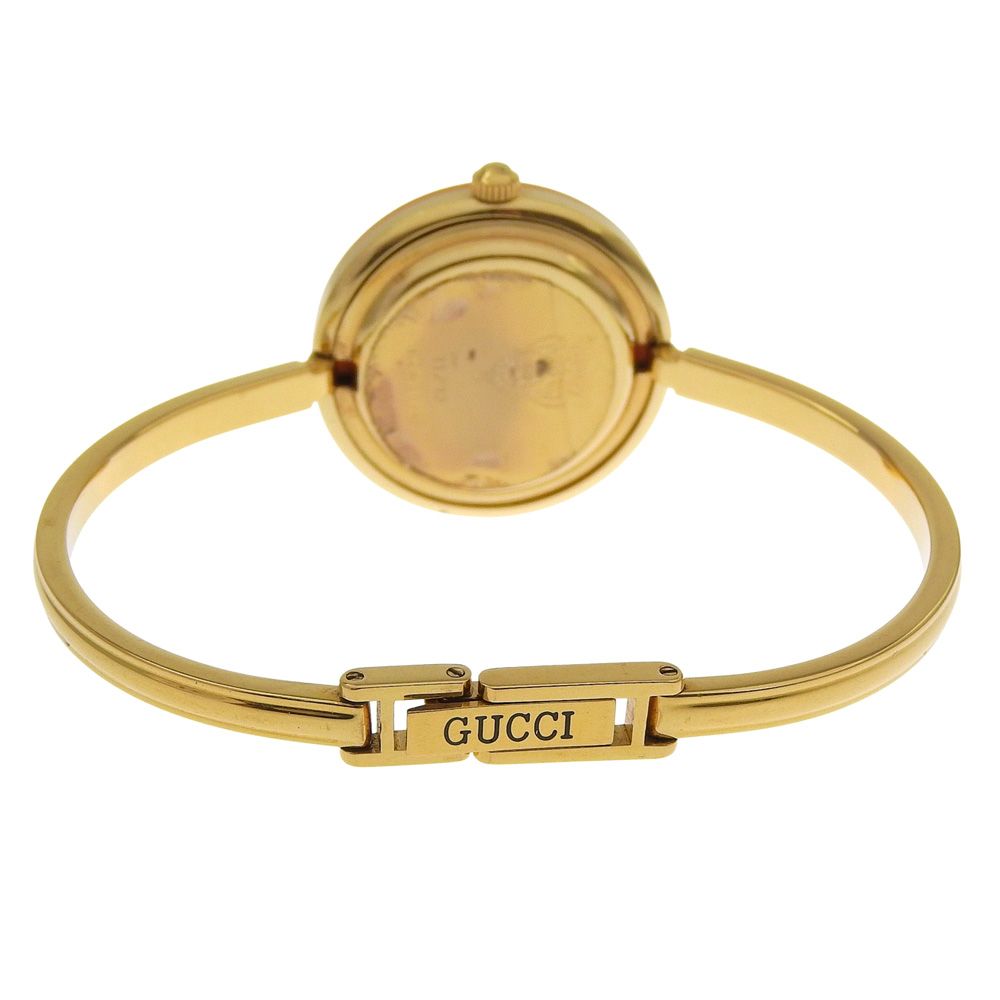 GUCCI】グッチ チェンジベゼル 11/12 金メッキ クオーツ アナログ表示