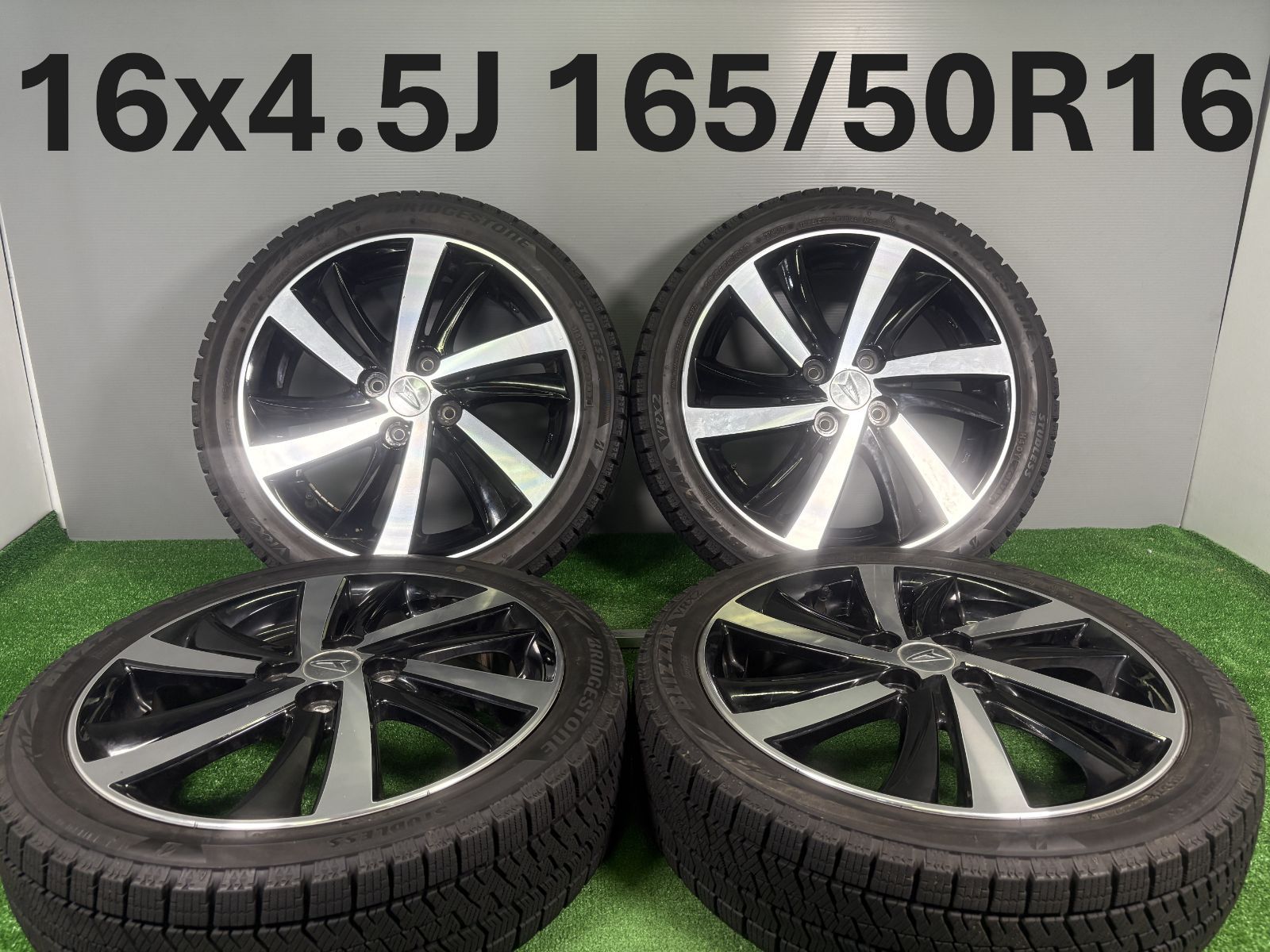 16 x 4 5 J 45 4穴 PCD 100 165 50 R ブリヂストン VRX 2 4本 冬 タイヤ ホイール セット スタッドレス TA 823
