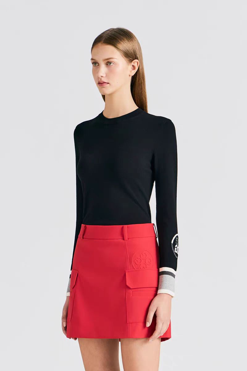 レディースゴルフウェア G FORE ジーフォア ラウンドネック ニット C ヨサンの042