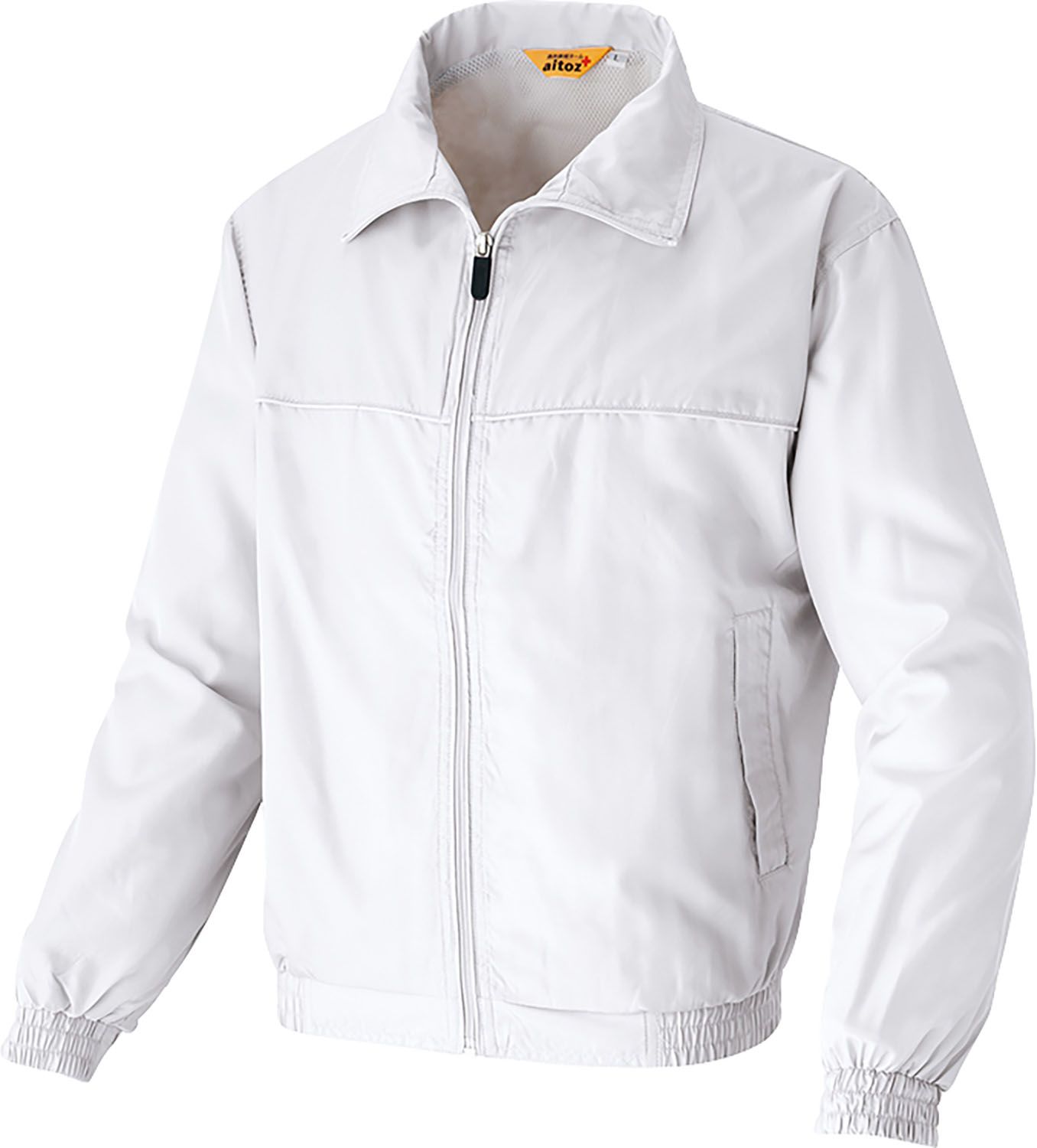 アイトス AITOZ 裏メッシュブルゾン トップス 長袖 ジャケット ファスナー 上着 消臭ネーム付 屋外 野外 イベント ボランティア メンズ 男性用 レディース 女性用 大人用  2663 007 サックス