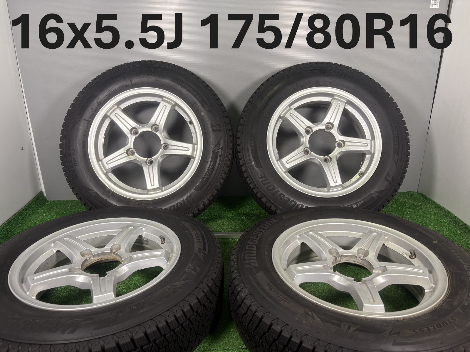 16 x 5 J 25 5穴 PCD 139 7 175 80 R ブリヂストン DM V 3 4本 冬 タイヤ ホイール セット スタッドレス TA 824