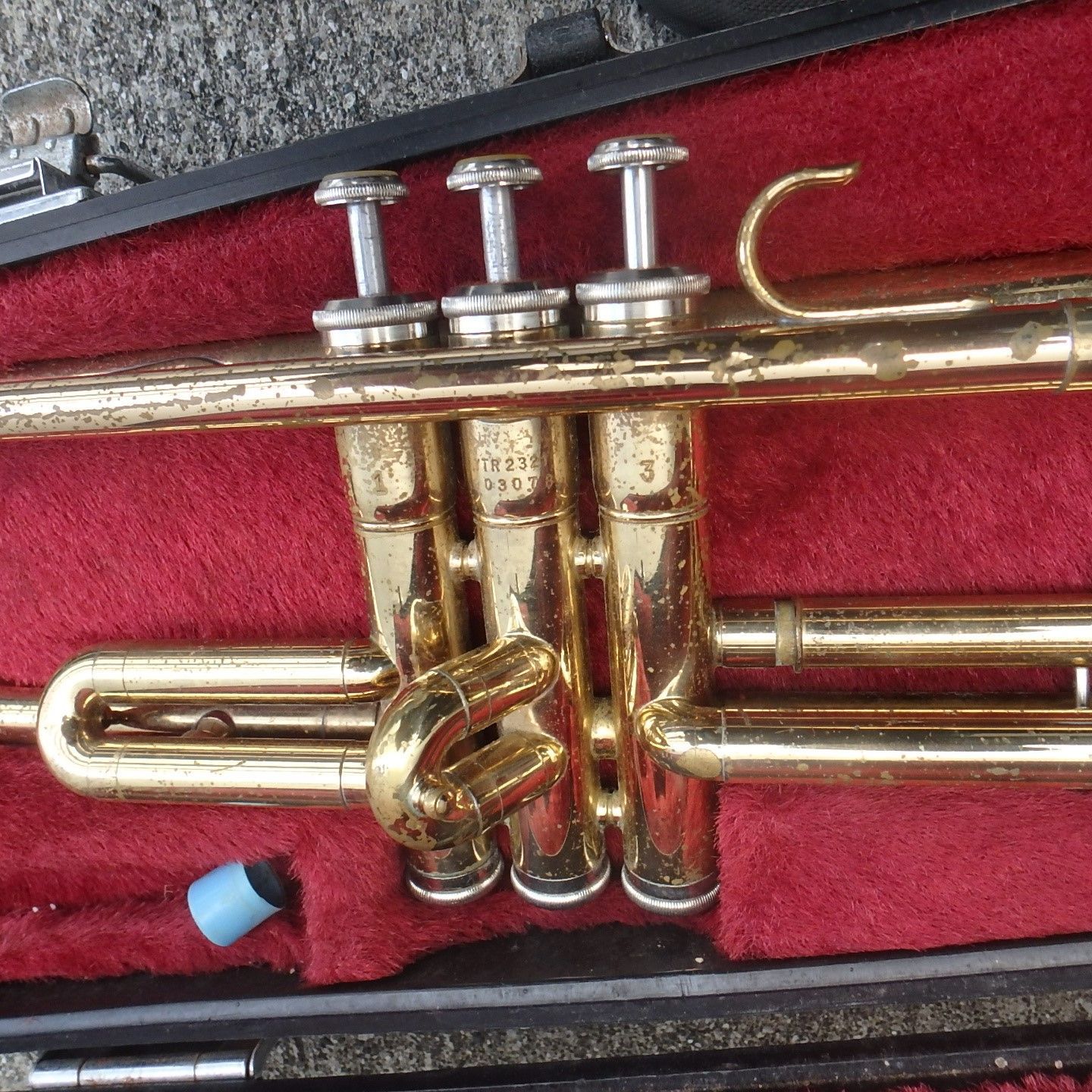 YAMAHA トランペット 本体 YTR2321 傷多数 中古 学校備品 楽器 管理no4