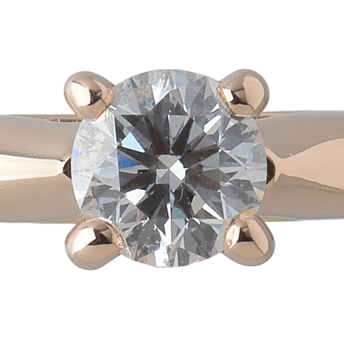 カルティエ ソリテール リング ダイヤ0.19ct D-VVS2-VG #52 750PG GIA