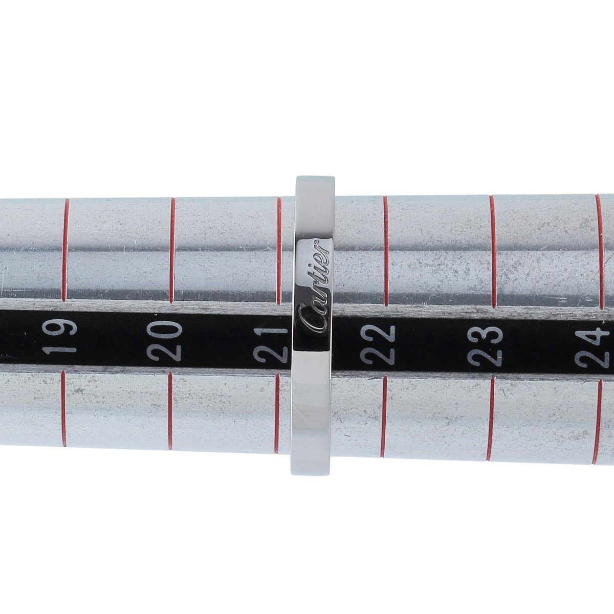 カルティエ エングレーブド リング Cドゥカルティエ #62 幅3.1mm Pt950